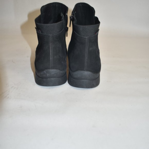 Mephisto Soria 1 Black Nubuck Leather Ankle Bootie Size 8.5 US - Picture 7 of 10